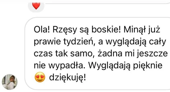 Opinia klientki Oliss Studio